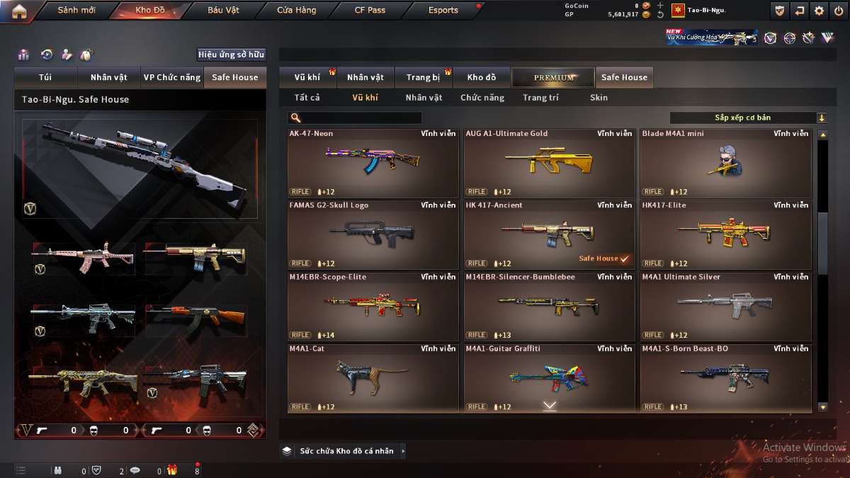 shop acc cf uy tin gia re